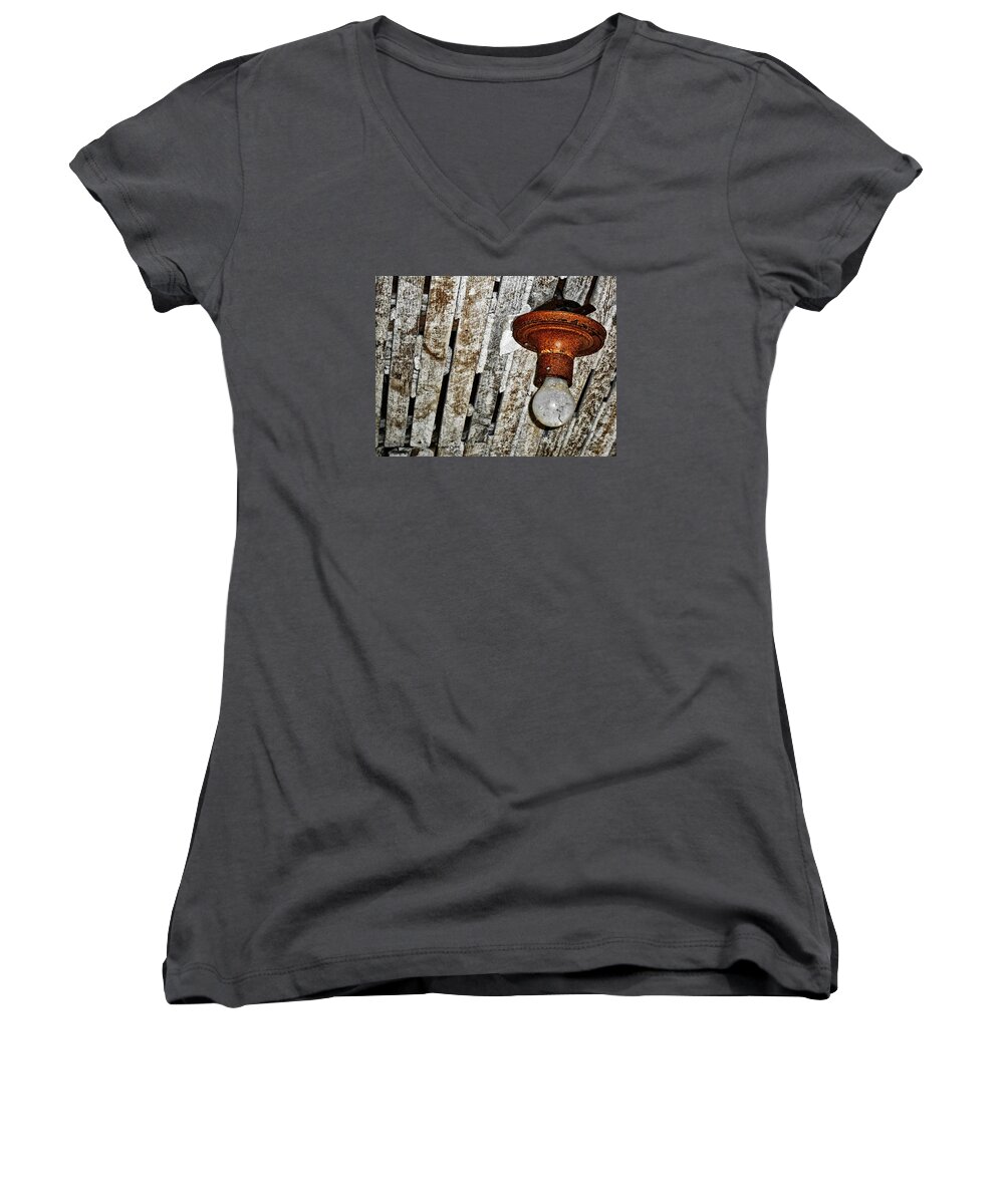 Photography Women's V-Neck featuring the digital art Brighton Homestead III by Jeff Iverson