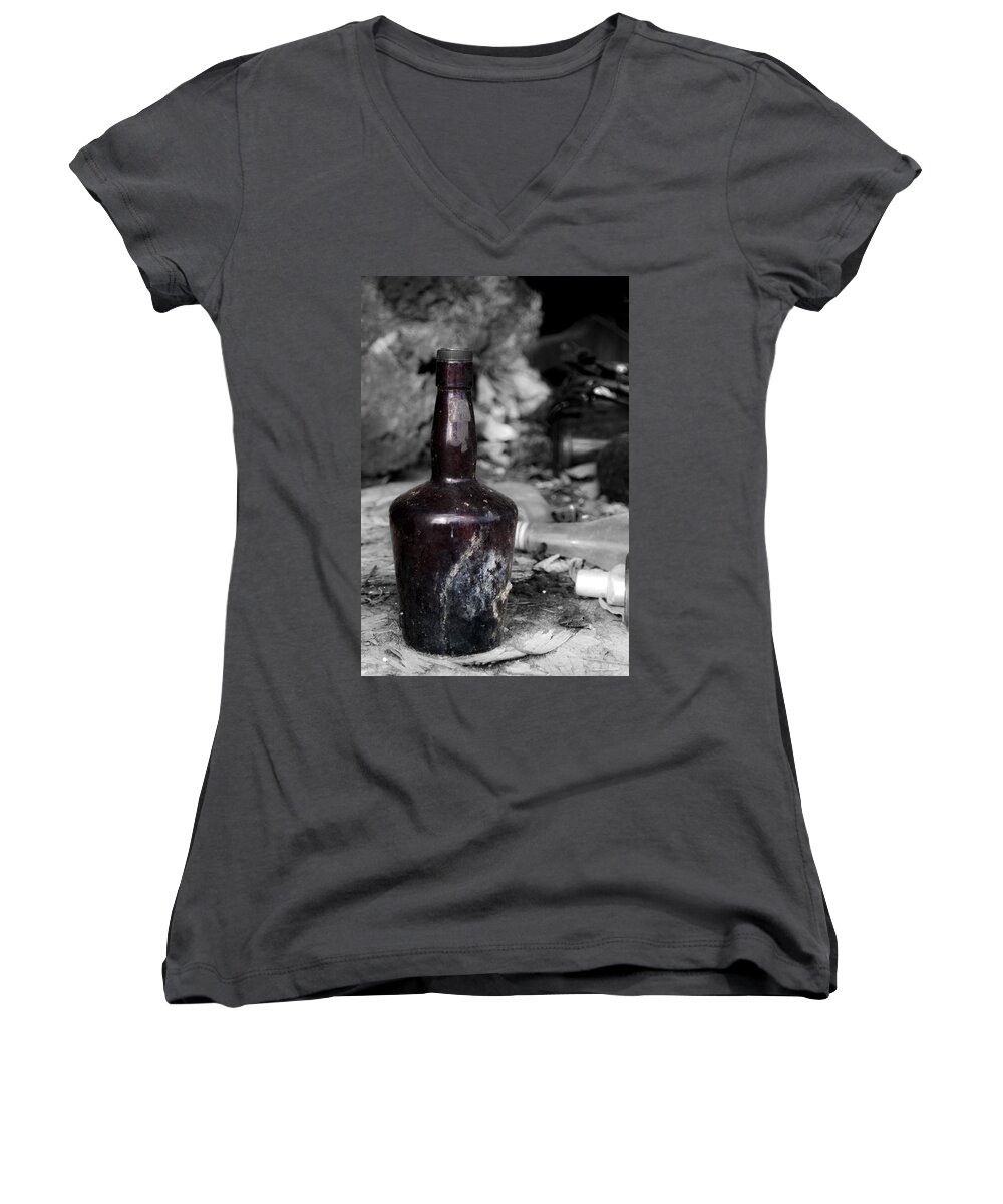  Women's V-Neck featuring the photograph But where's the rum? by Melissa Newcomb