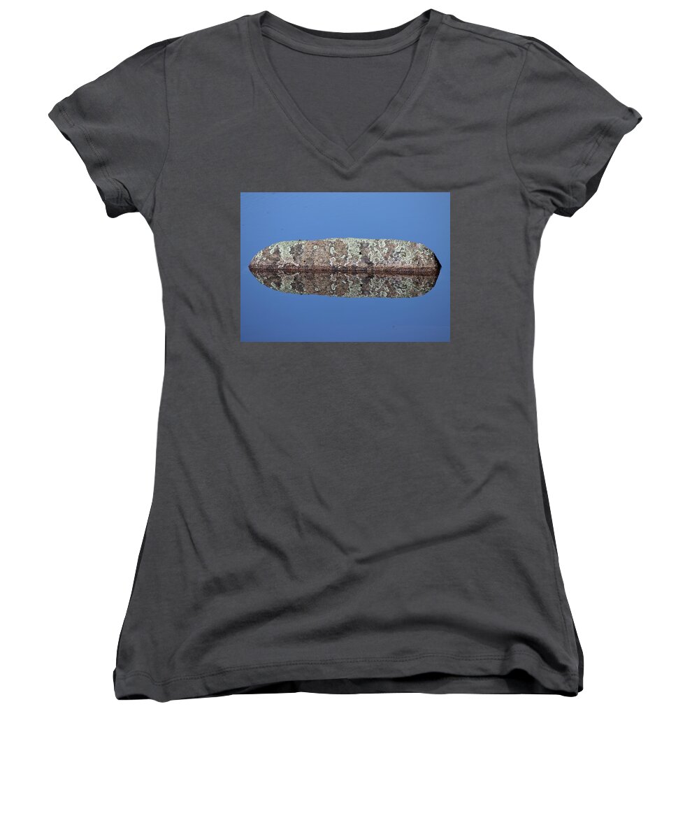 Wollaston Township Women's V-Neck featuring the photograph Calm by David Pickett