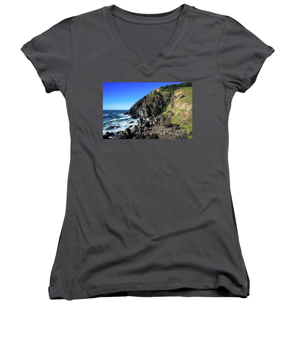 2017 Women's V-Neck featuring the photograph Cape Byron by Andrew Michael