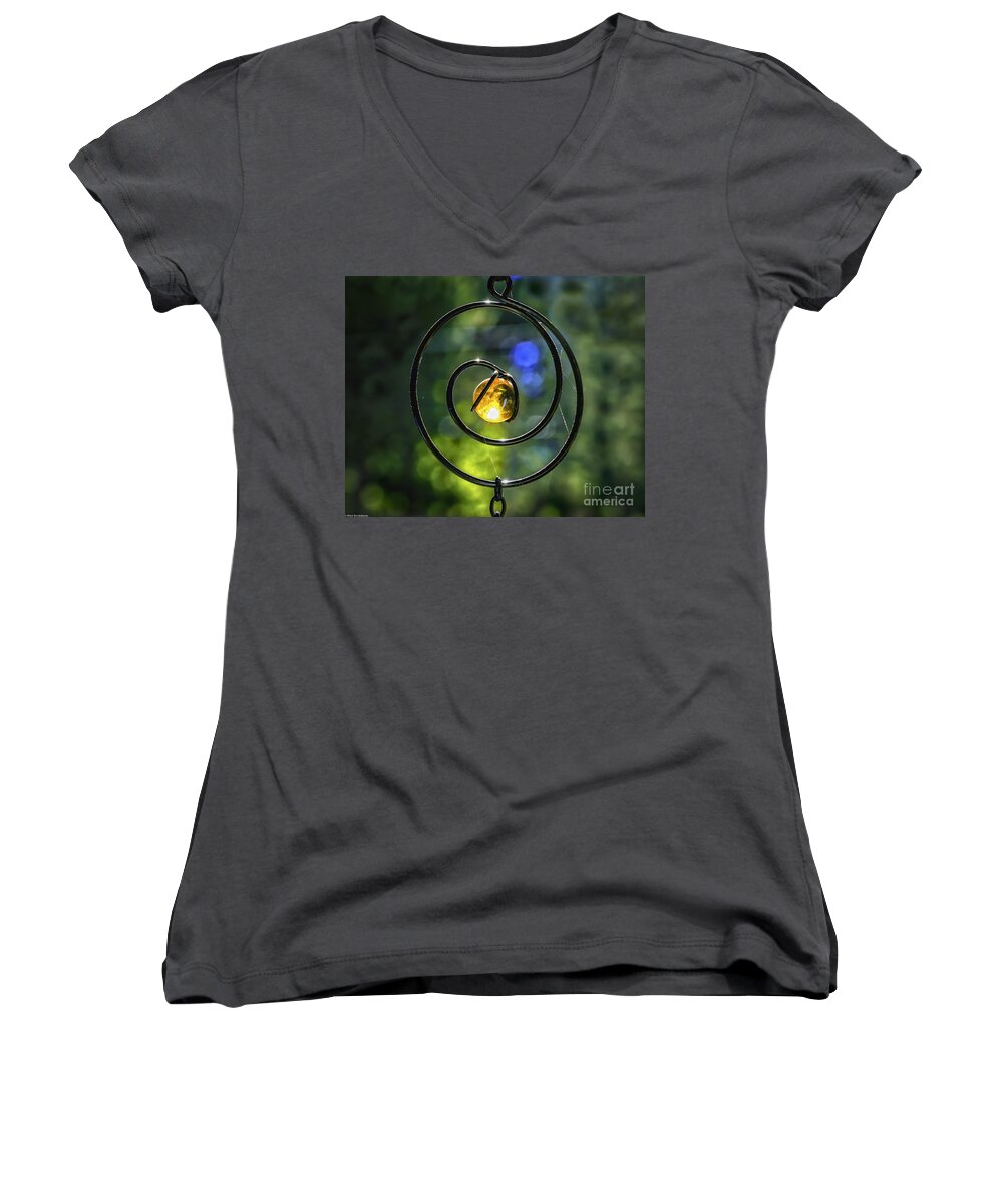 Catch Fire Women's V-Neck featuring the photograph Catch Fire by Mitch Shindelbower