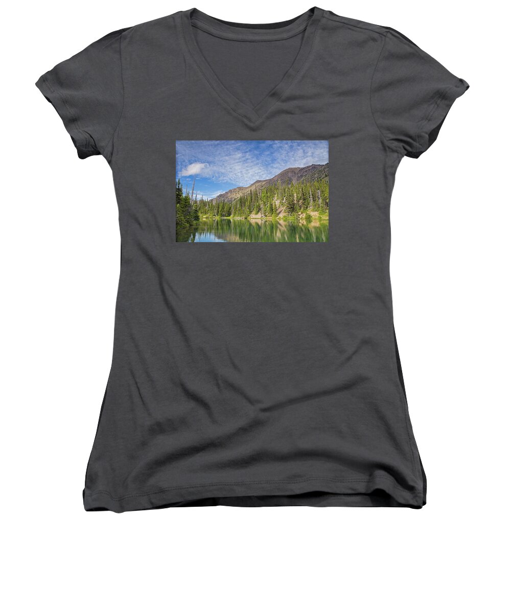 Olympic National Park Women's V-Neck featuring the photograph Colors of the Olympics by Kunal Mehra