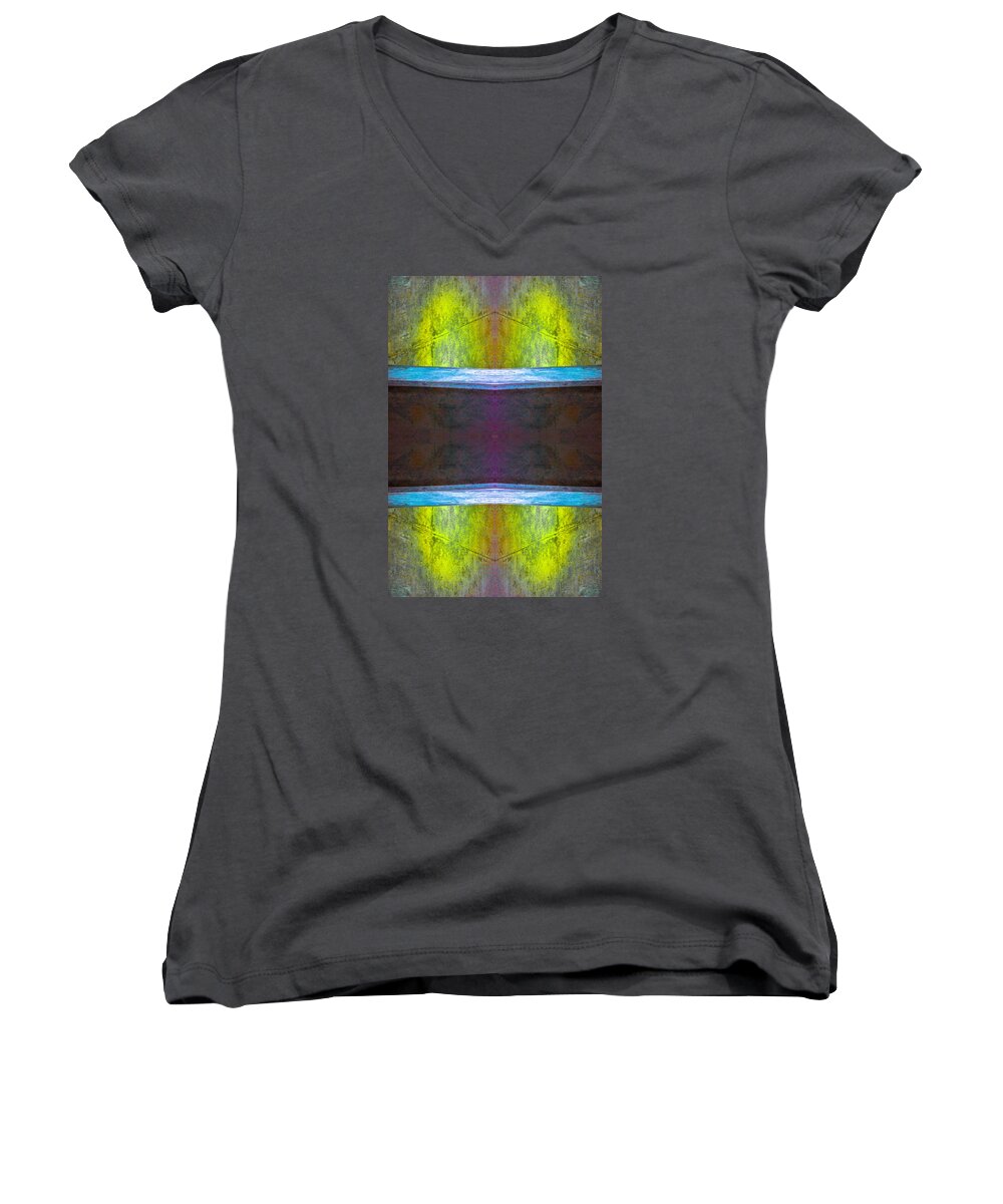  Women's V-Neck featuring the photograph Concrete N71V1 by Raymond Kunst