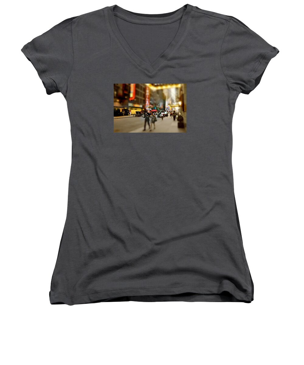 Date Night Women's V-Neck featuring the photograph Date Night by Diana Angstadt