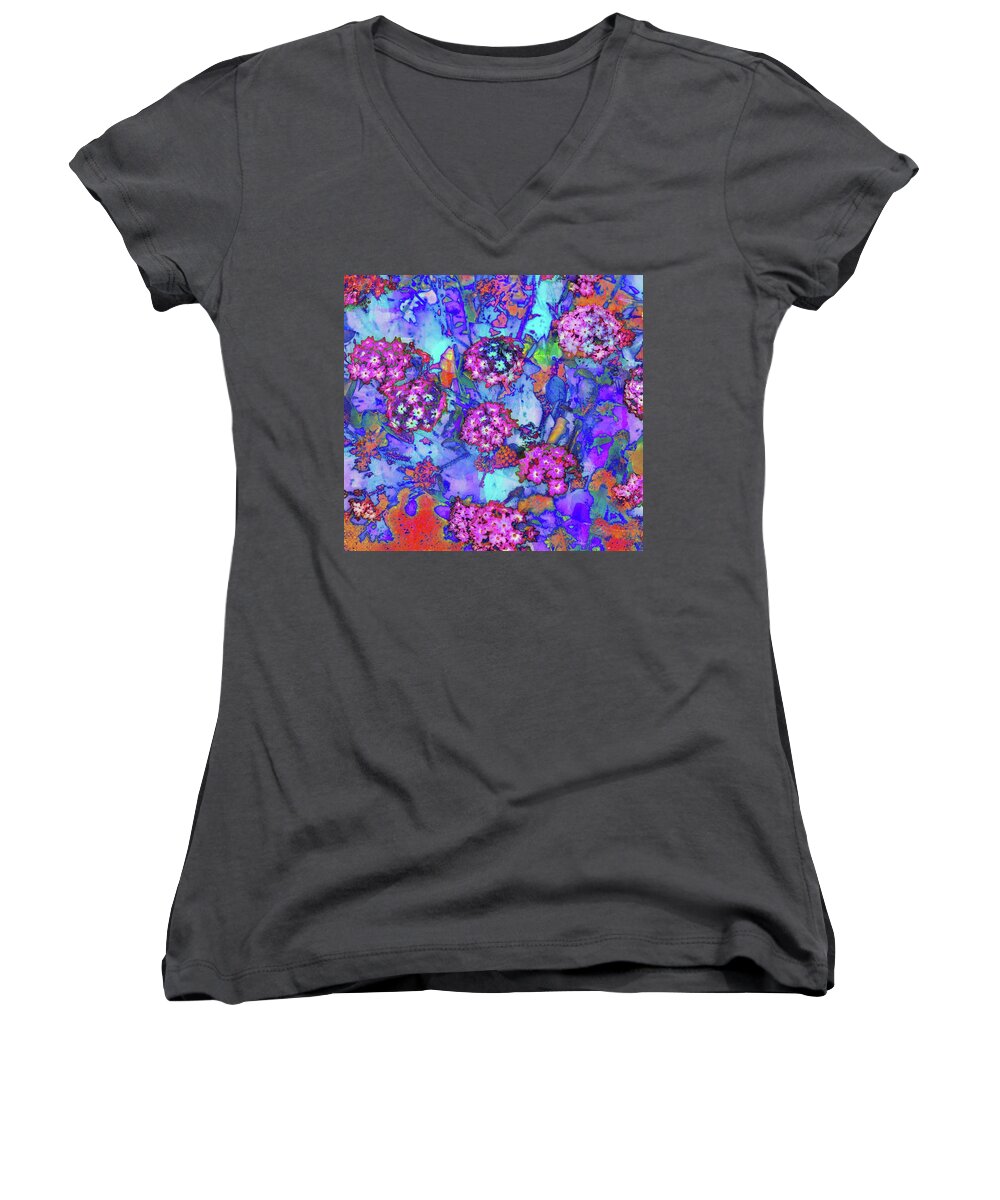 Art Women's V-Neck featuring the photograph Desert Vibe Bloom by Michael Hope