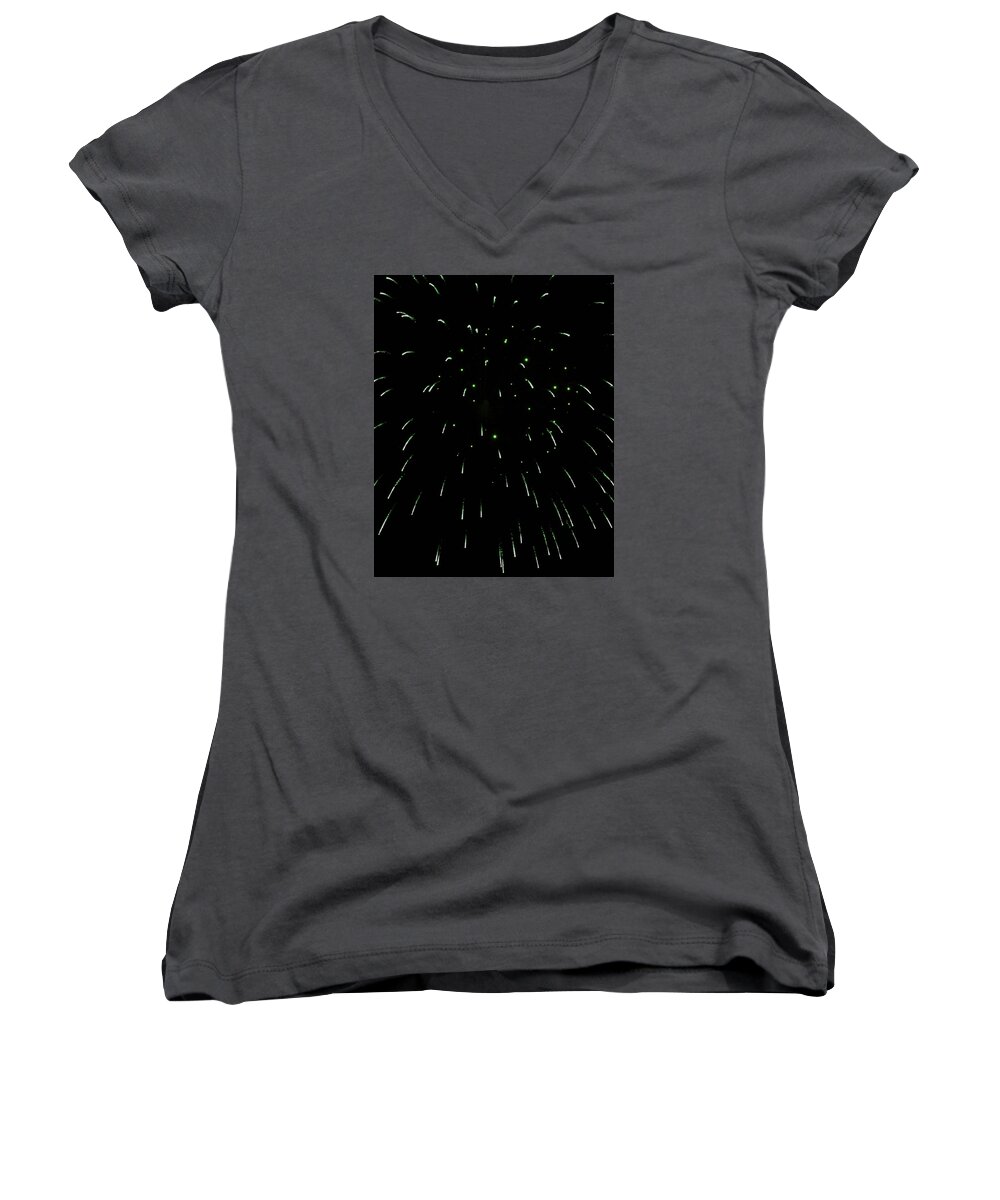 Firework Women's V-Neck featuring the photograph Fireworks 6 by Emme Pons