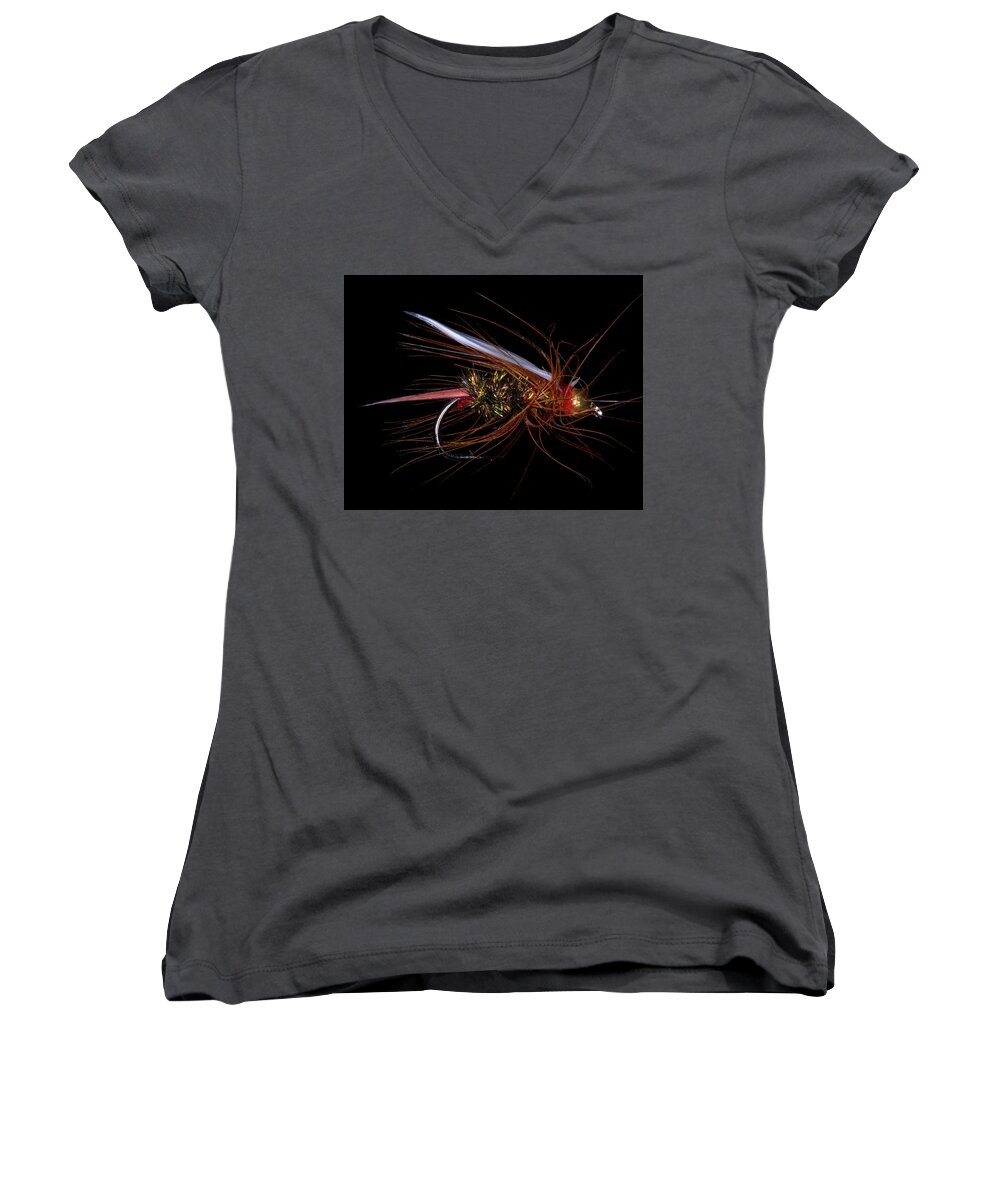 Canon 5d Mark Iv Women's V-Neck featuring the photograph Fly-Fishing 4 by James Sage