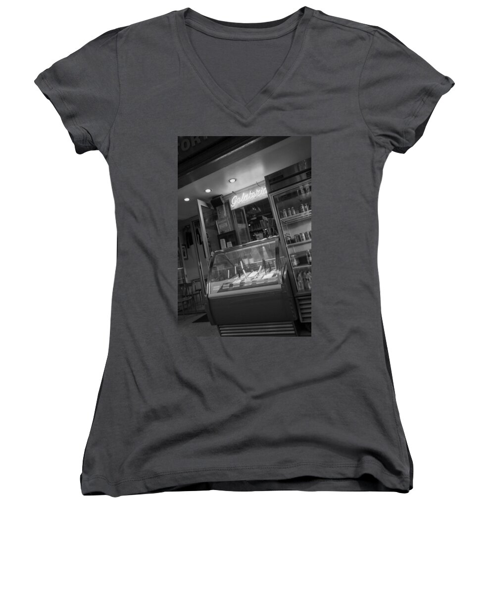 Boston Women's V-Neck featuring the photograph Gelateria by SR Green