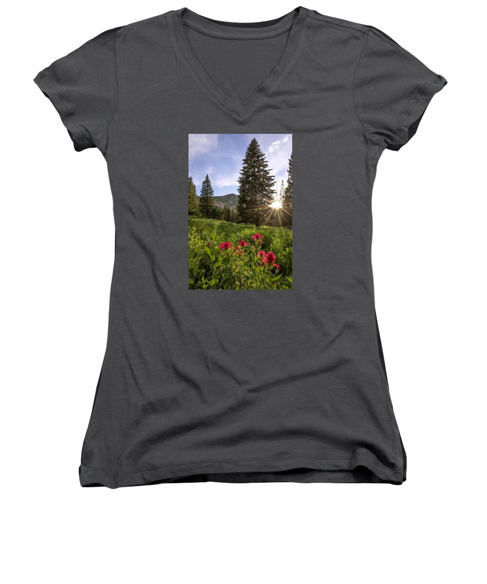 Gem Women's V-Neck featuring the photograph Gem by Chad Dutson
