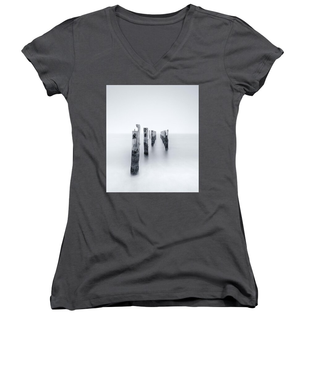 Posts Women's V-Neck featuring the photograph Ghosts by Rob Davies