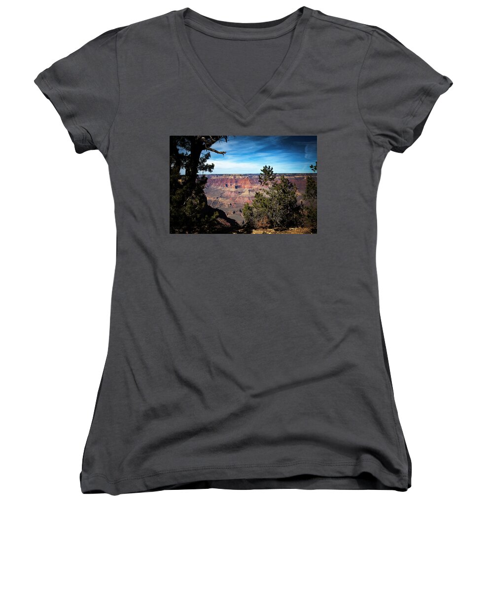 Grand Canyon Women's V-Neck featuring the photograph Grand Canyon, Arizona USA by James Bethanis