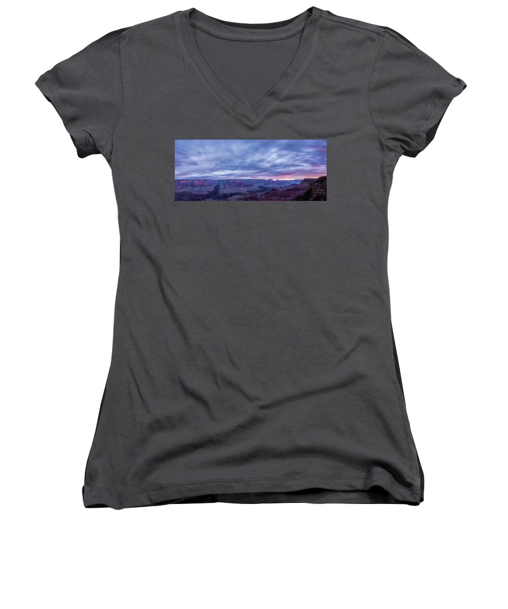 American Women's V-Neck featuring the photograph Grand Sunrise by Jon Glaser