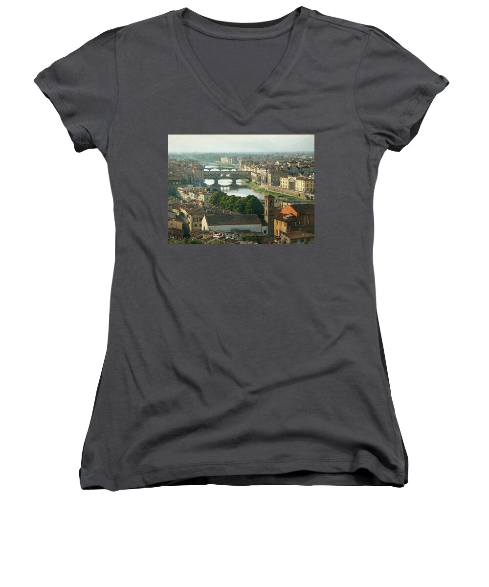 Travel Women's V-Neck featuring the photograph Holding On To Your Love by Lucinda Walter
