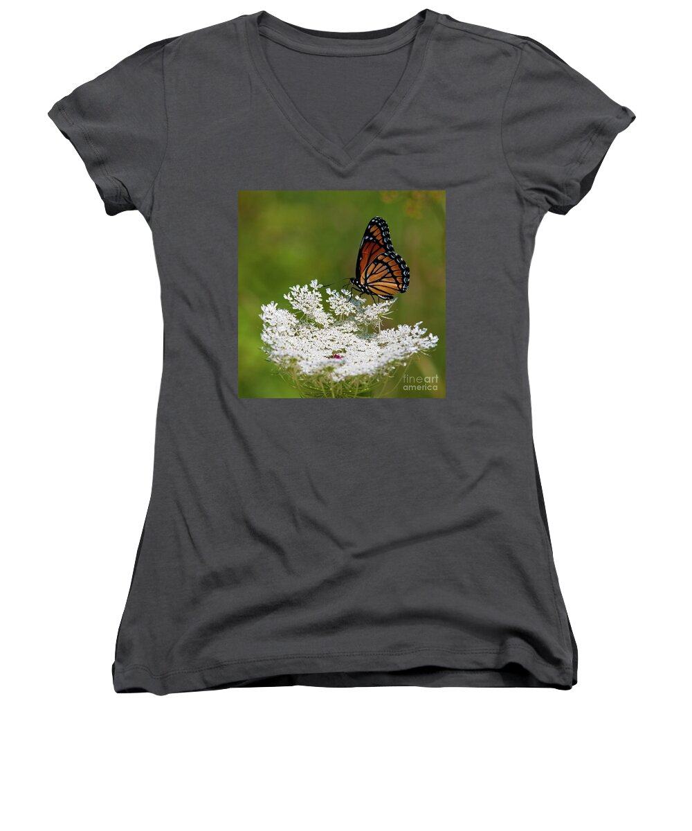 Viceroy Women's V-Neck featuring the photograph I Love Summer.. by Nina Stavlund