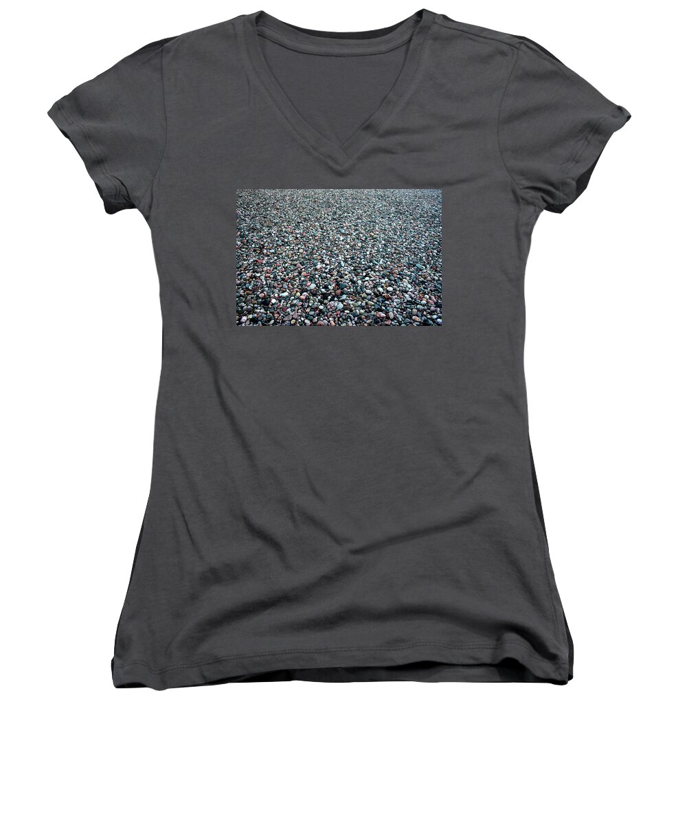Diversity Women's V-Neck featuring the photograph I'm Unique Just Like Everyone Else by Ric Bascobert