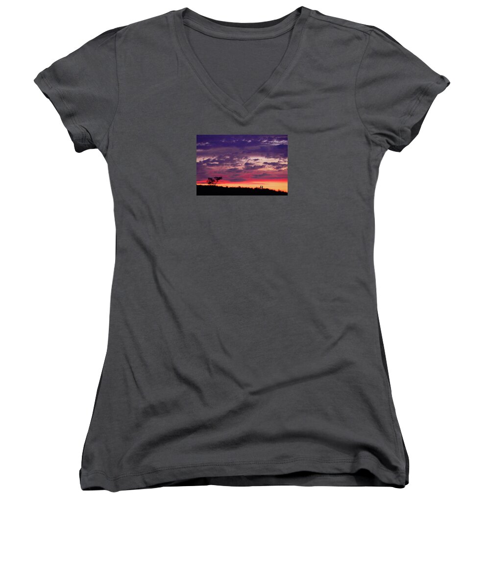 The Walkers Women's V-Neck featuring the photograph Imagine Me and You by The Walkers