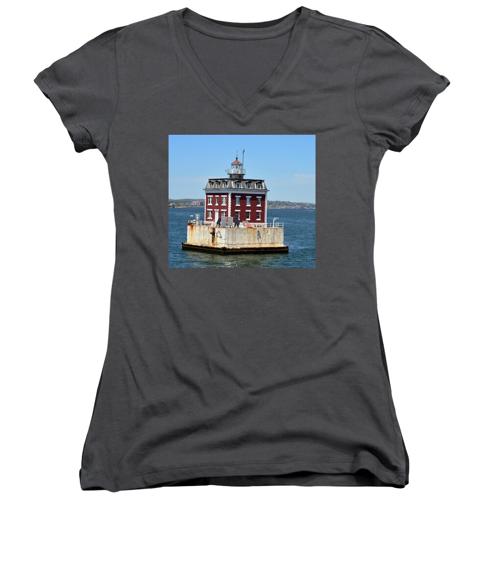 Ocean Women's V-Neck featuring the photograph In the Ocean by Charles HALL