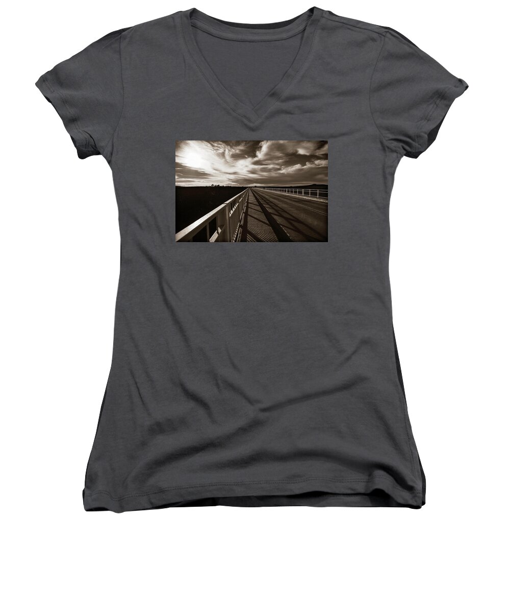 Infinity Women's V-Neck featuring the photograph Infinity by Marilyn Hunt