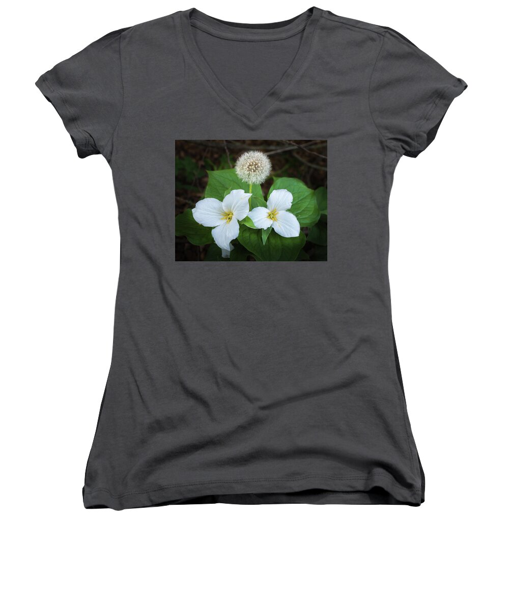 Wildflower Women's V-Neck featuring the photograph Interloper by Bill Pevlor