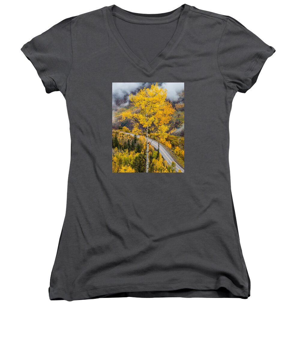 Art Women's V-Neck featuring the photograph McClure Pass by Gary Migues