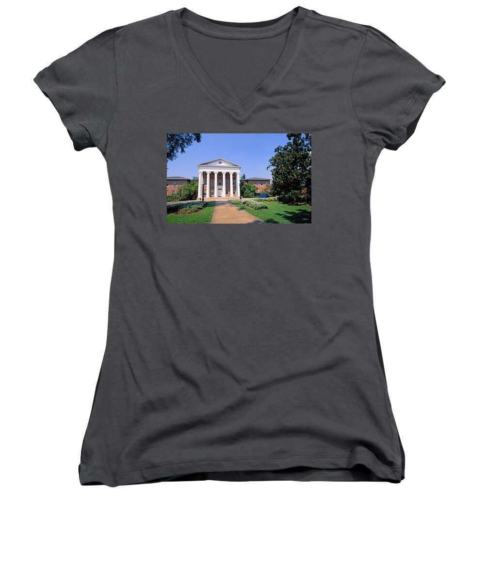 Mississippi Women's V-Neck featuring the photograph Mississippi State University by Buddy Mays