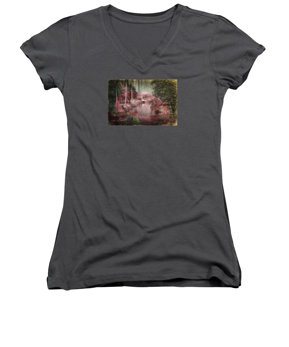 Mix Women's V-Neck featuring the photograph Mix 2 by Leif Sohlman