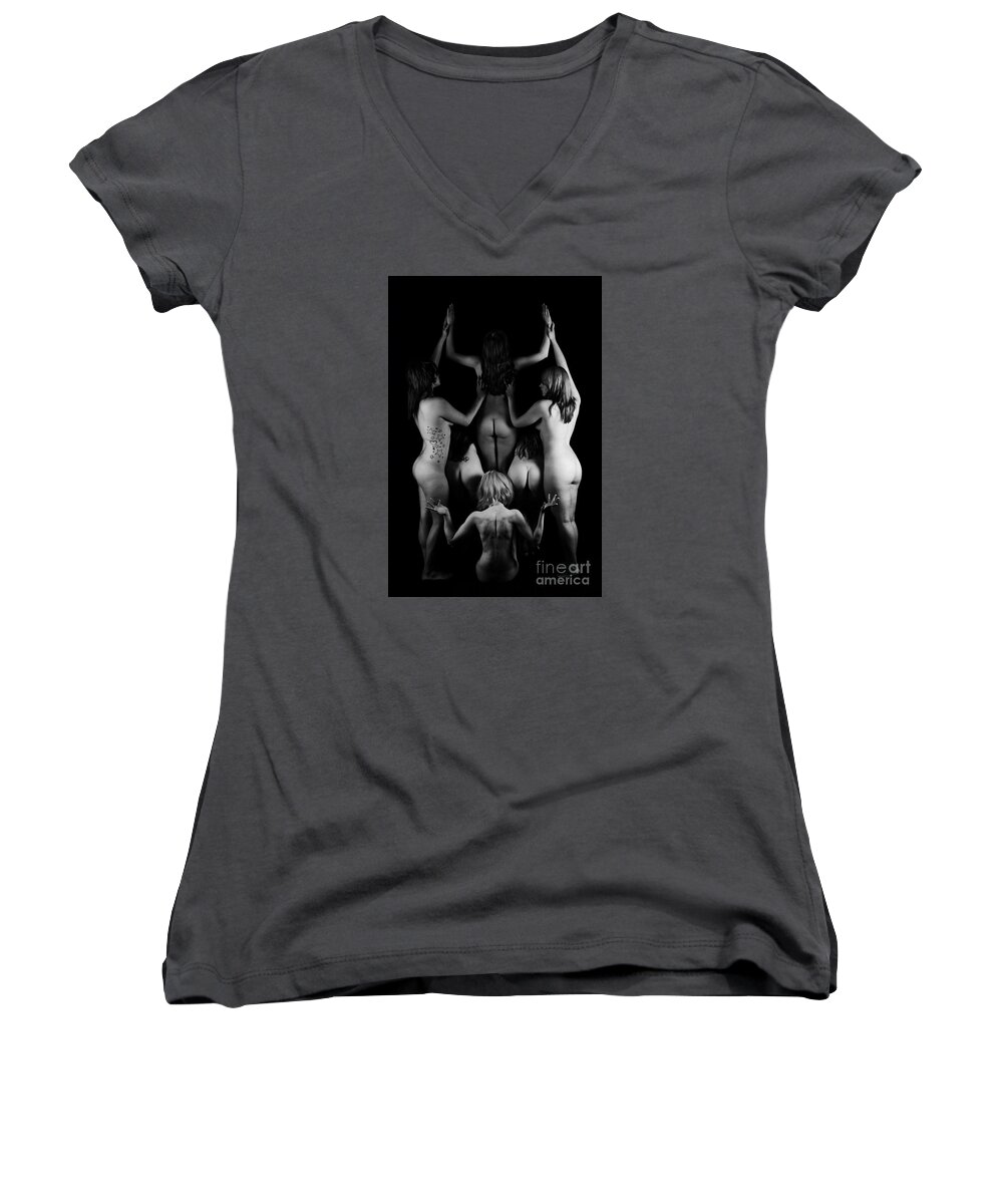 Artistic Photographs Women's V-Neck featuring the photograph Need I Say What by Robert WK Clark