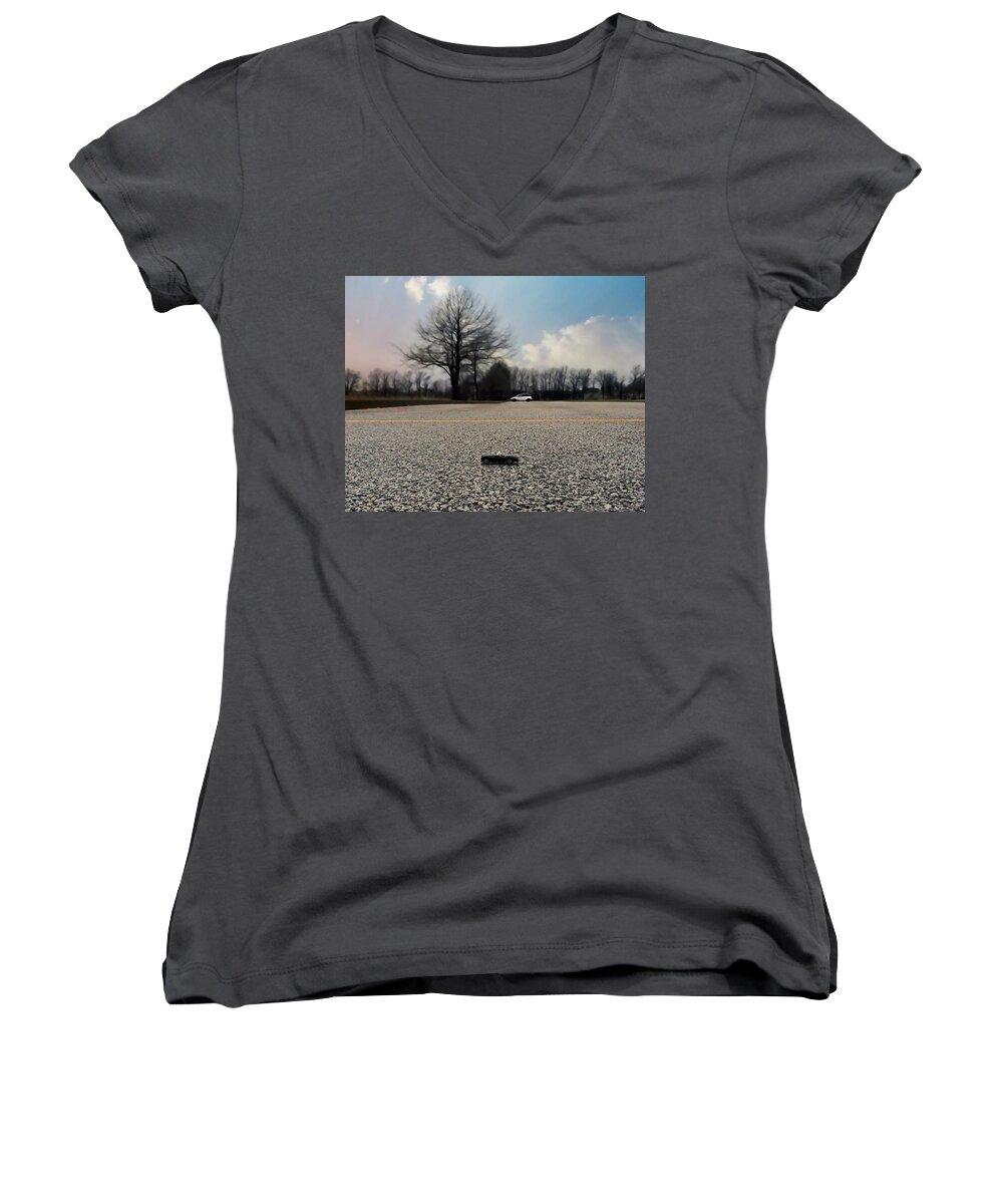 Perspective Women's V-Neck featuring the photograph Perspective by Jackson Pearson