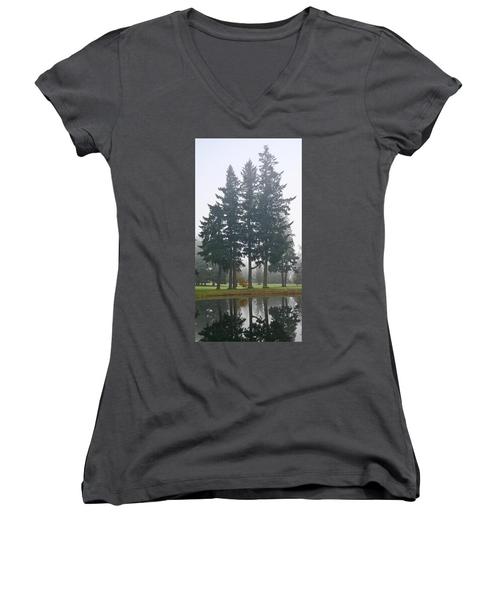 Trees Women's V-Neck featuring the photograph Protectors by Albert Seger