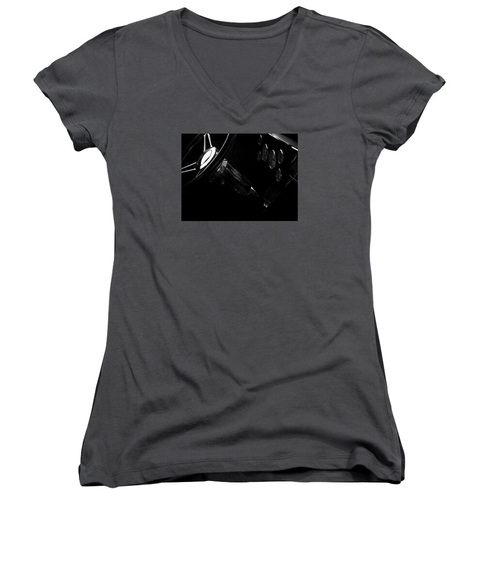 Auto Women's V-Neck featuring the photograph Ready to Cruise by David Kay