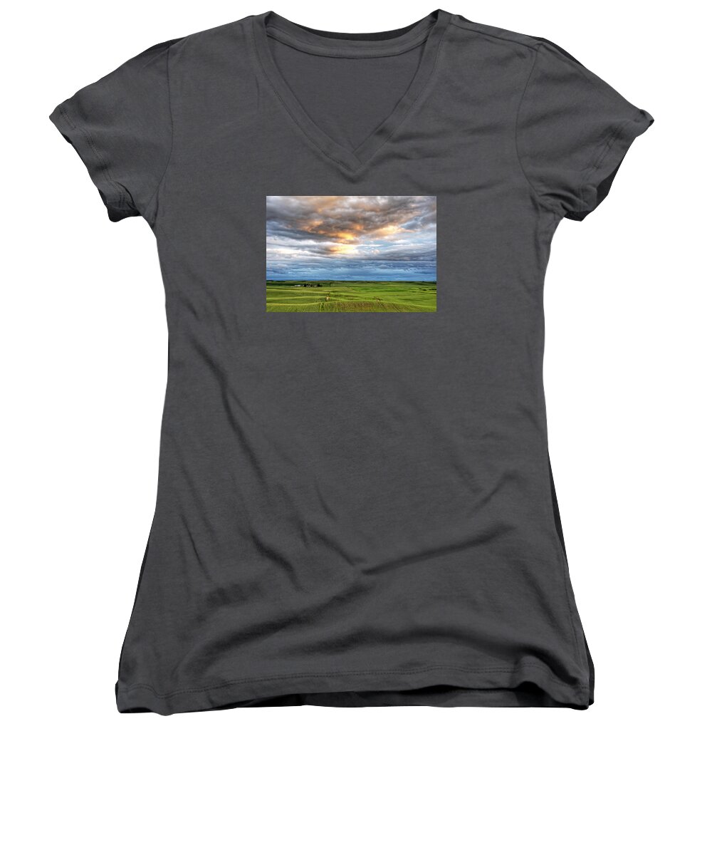 Outdoors Women's V-Neck featuring the photograph Ripples by Doug Davidson