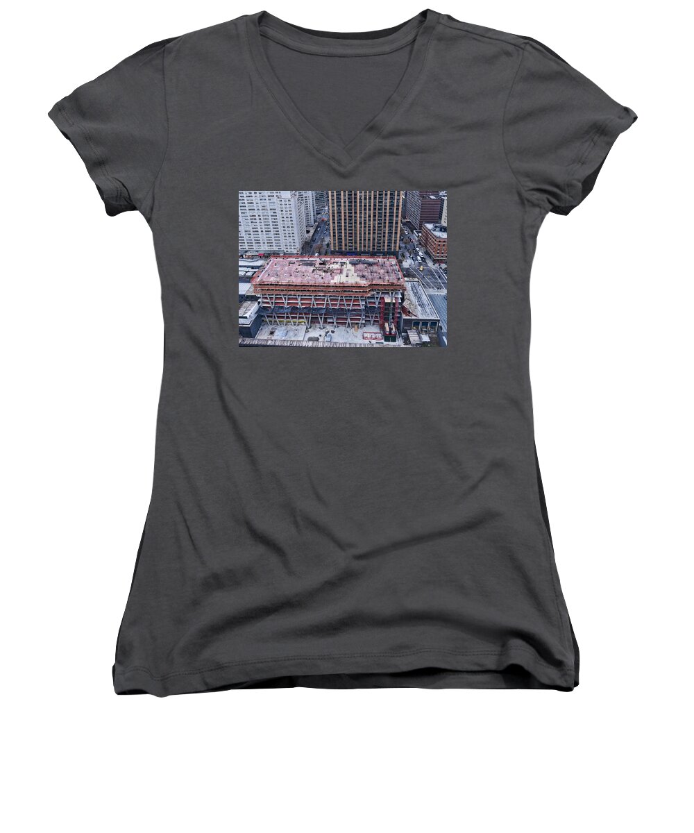 170 Amsterdam Women's V-Neck featuring the photograph Rising by Steve Sahm