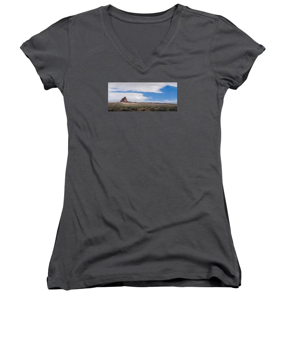 Dakota Women's V-Neck featuring the photograph Rock With Wings by Greni Graph