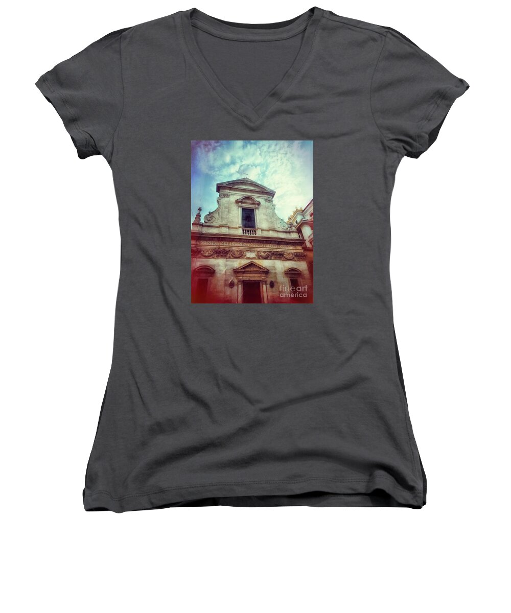 Rome Women's V-Neck featuring the photograph Rome II by HD Connelly