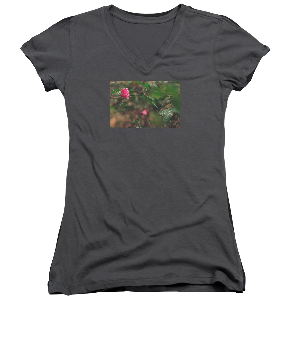 Rose Women's V-Neck featuring the photograph Rose Garden by Jessica Brown