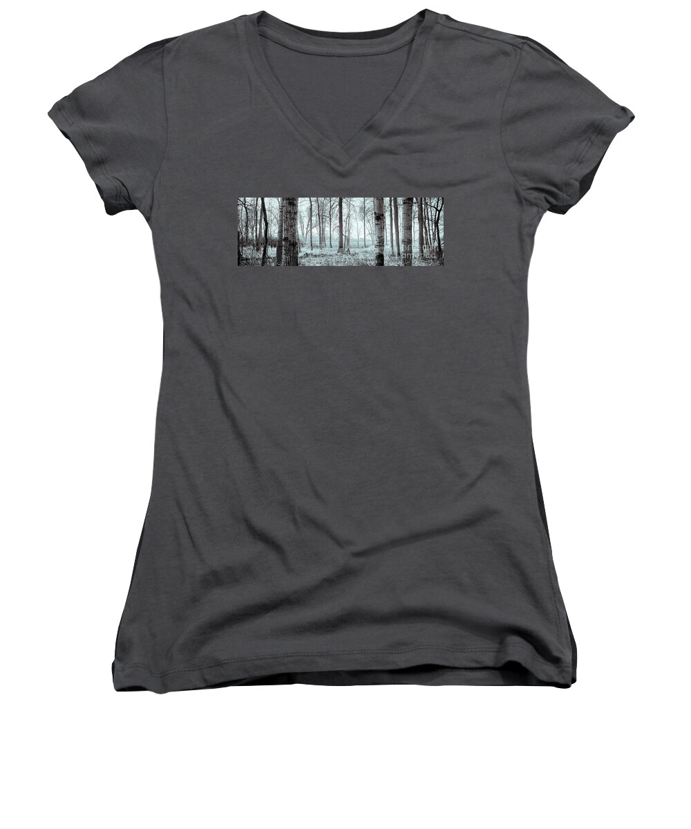 Canada Women's V-Neck featuring the photograph Series Silent Woods 2 by RicharD Murphy