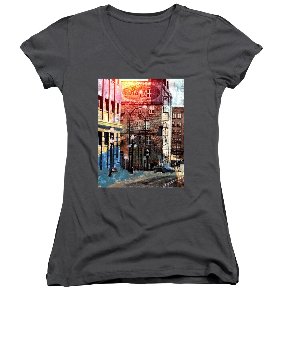 St Paul Women's V-Neck featuring the photograph Shadow on St. Paul by Susan Stone