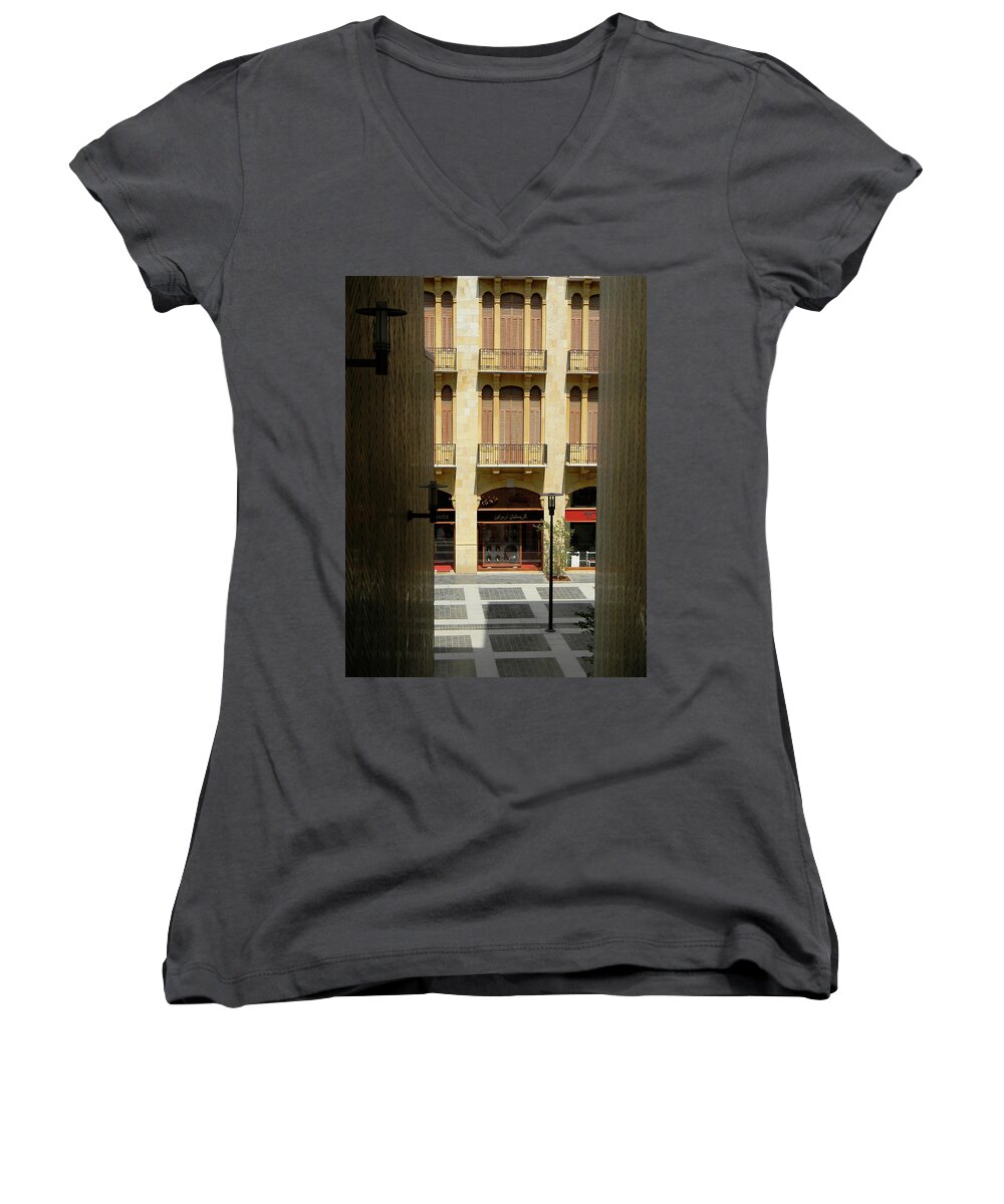 Marwan George Khoury Women's V-Neck featuring the photograph Siesta Time by Marwan George Khoury