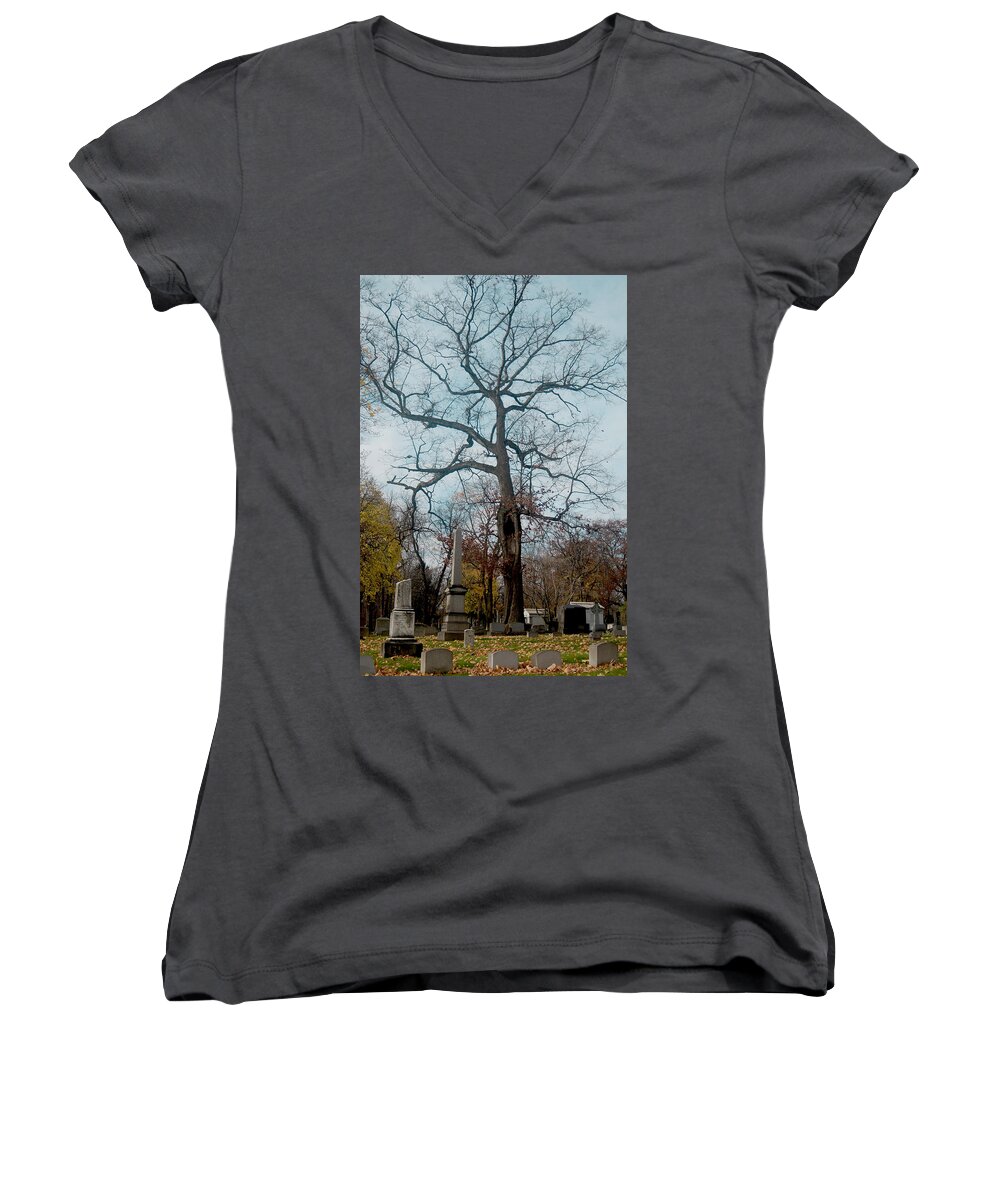  Women's V-Neck featuring the photograph Sky by Melissa Newcomb