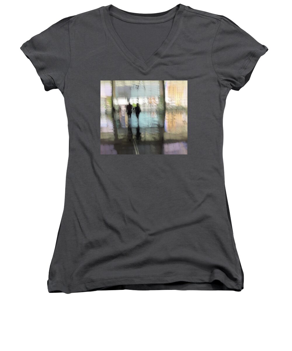 Soft Women's V-Neck featuring the photograph Soft Summer Afternoon by Alex Lapidus