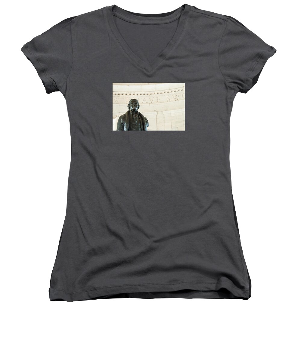 Color Image Women's V-Neck featuring the photograph Stately profile by Brian Green