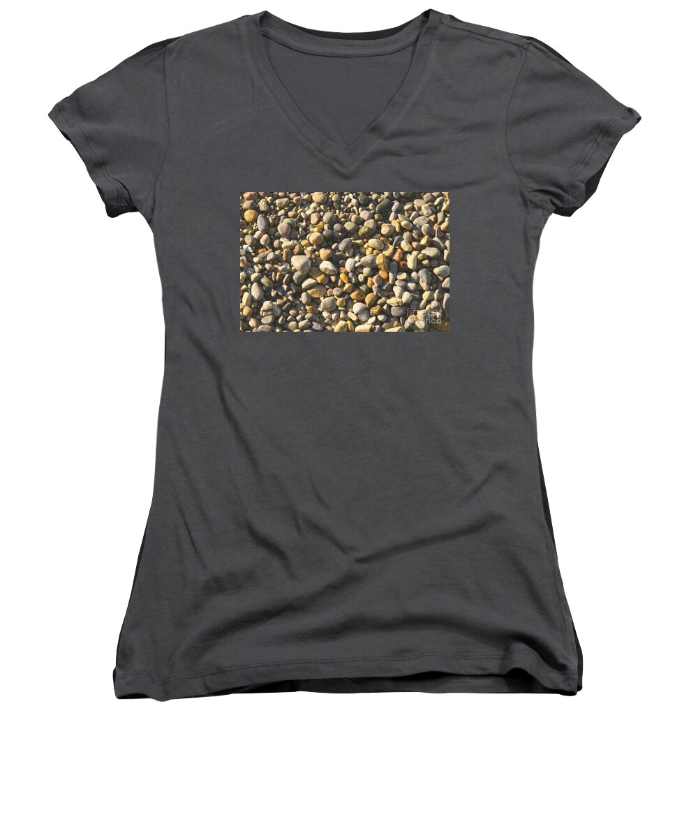 Stones Women's V-Neck featuring the photograph Stones by Robert Pearson