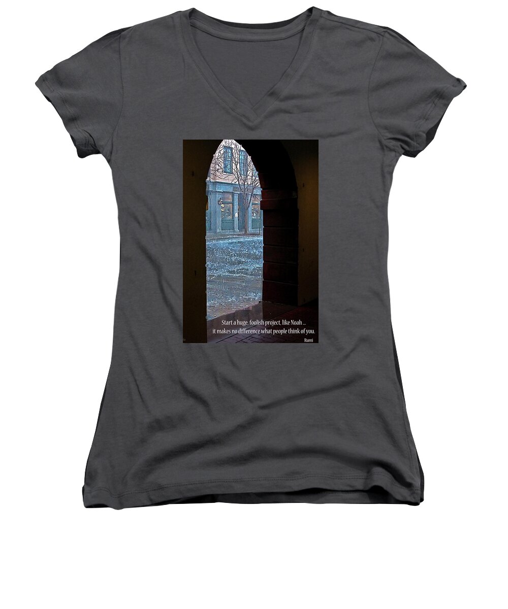 Charleston Women's V-Neck featuring the photograph Take a Chance by Rhonda McDougall