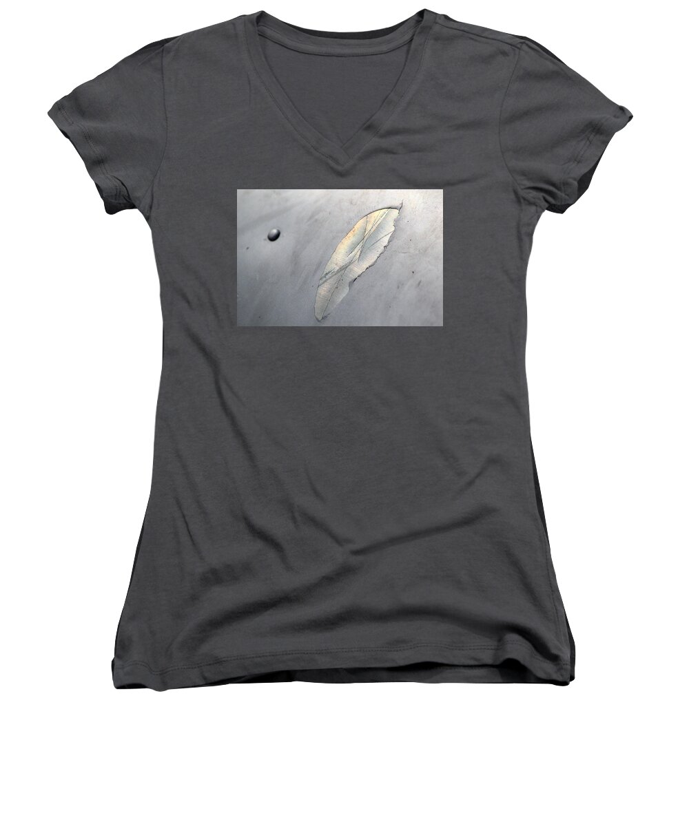 Metal Women's V-Neck featuring the photograph Terminus Wing by Annekathrin Hansen