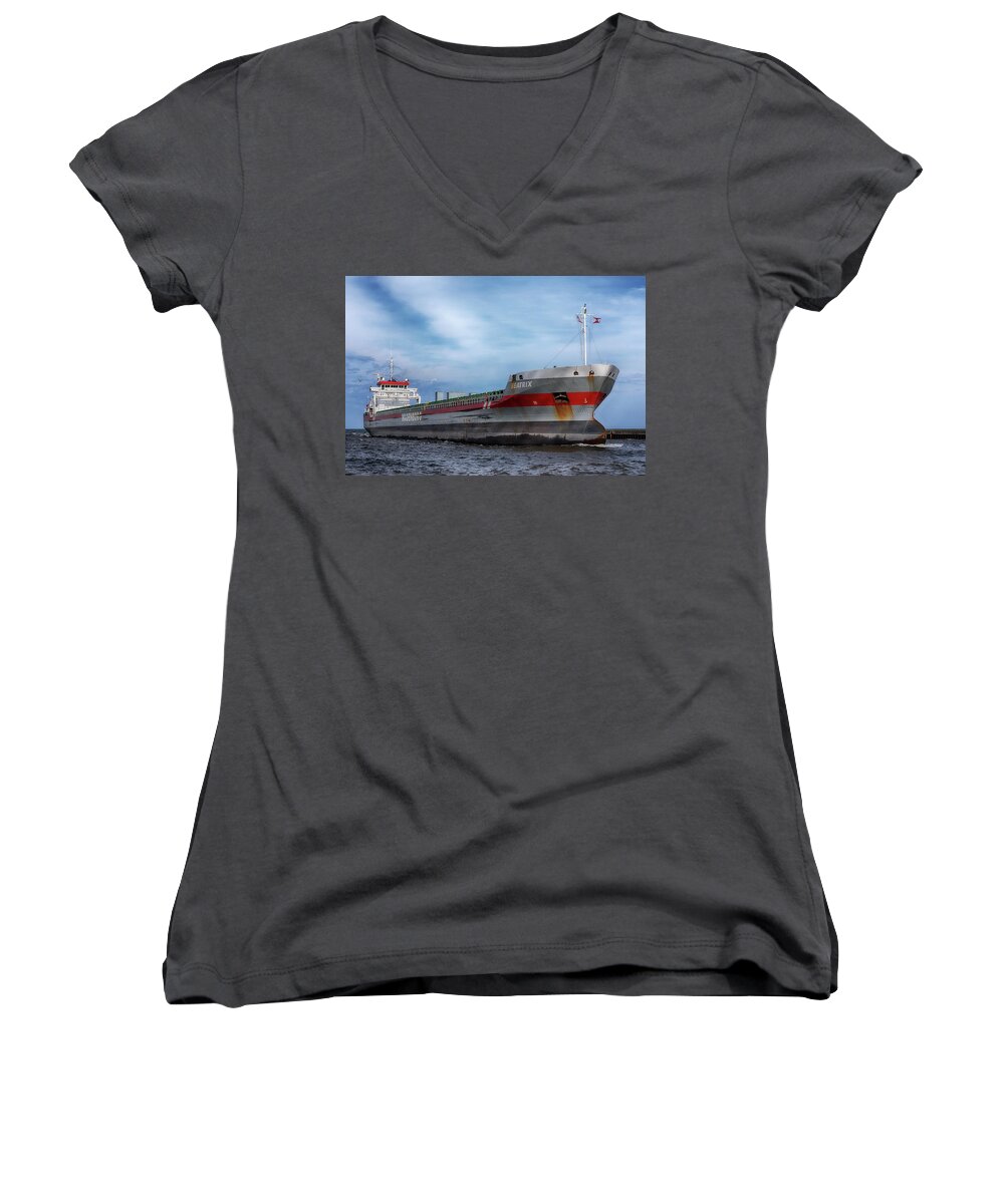 Beatrix Women's V-Neck featuring the photograph The Beatrix by Susan Rissi Tregoning