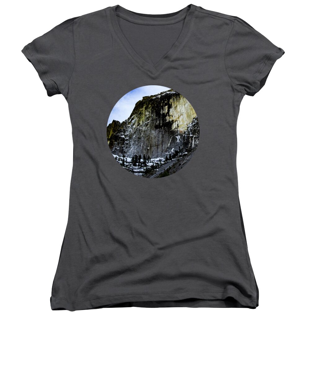 Landscape Women's V-Neck featuring the photograph The Great Wall by Adam Morsa