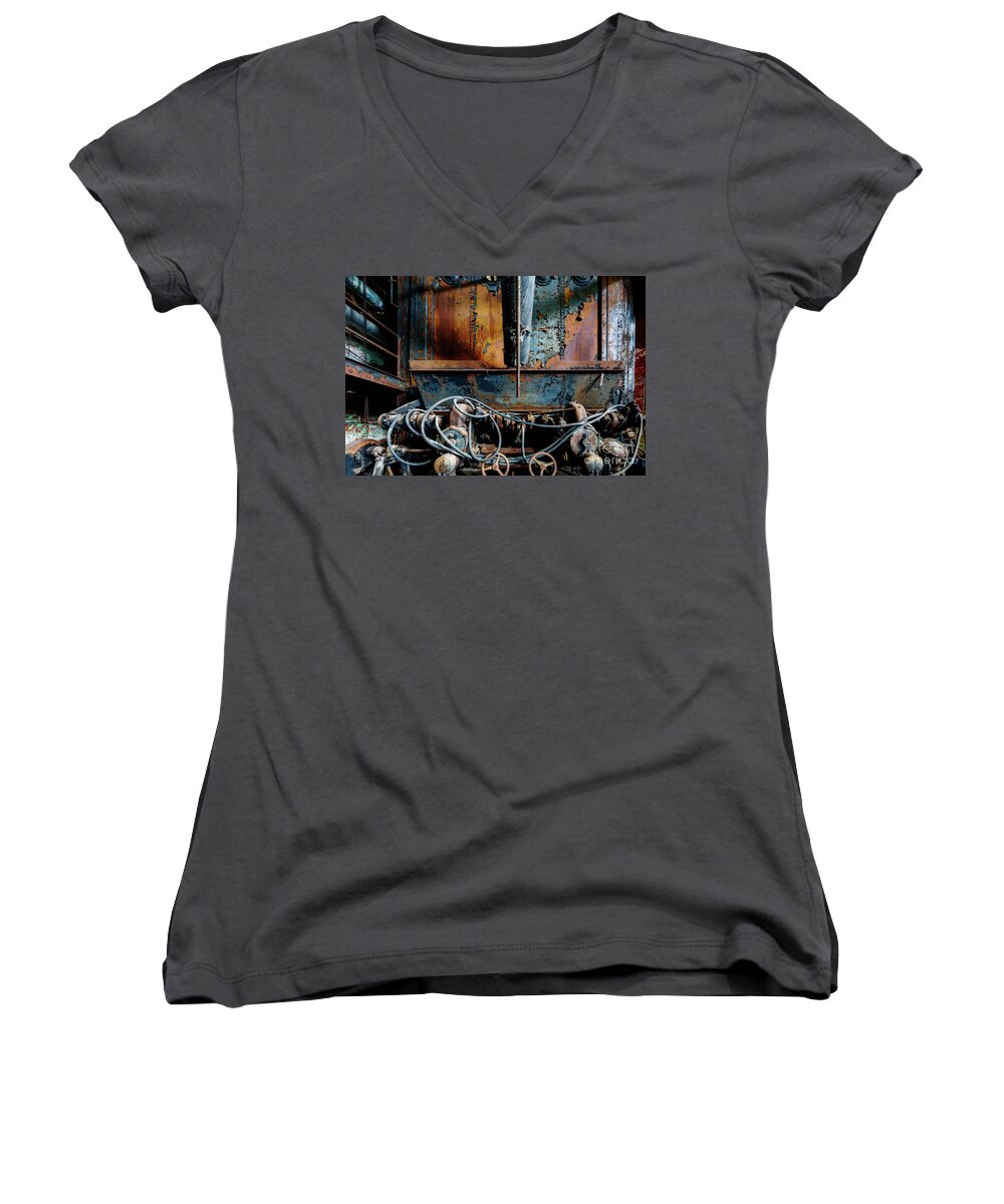 Landale Women's V-Neck featuring the photograph The Wizard's Music Box by Doug Sturgess