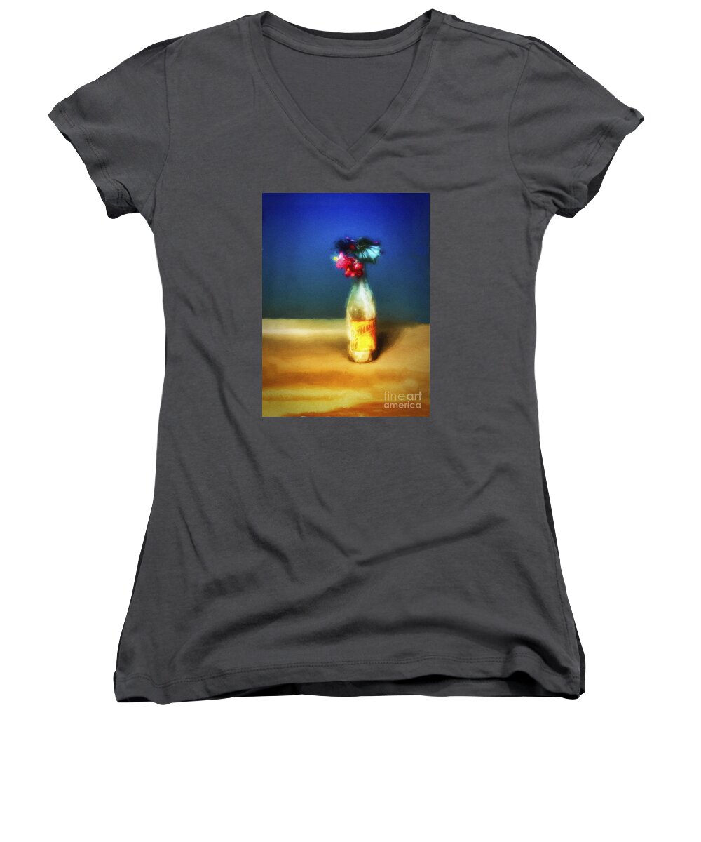 Fine Art Photography Women's V-Neck featuring the photograph THRILL No. 2 ... by Chuck Caramella