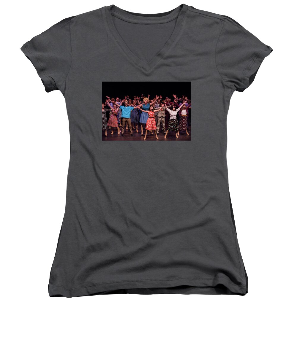 From The Totem Pole High School Production Awards. Women's V-Neck featuring the photograph Tpa099 by Andy Smetzer
