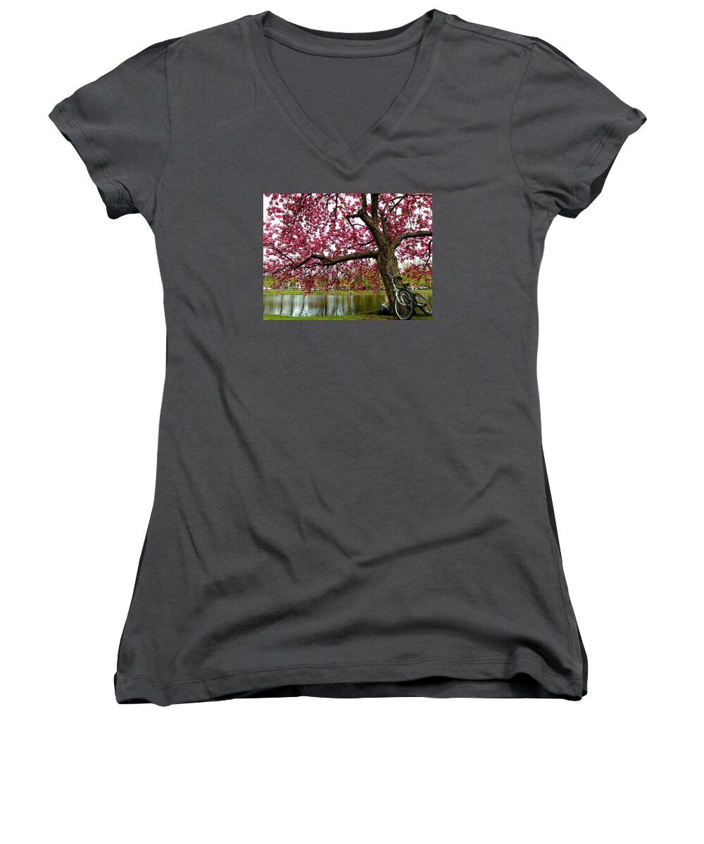 Boston Women's V-Neck featuring the photograph Tranquility by Christopher Brown